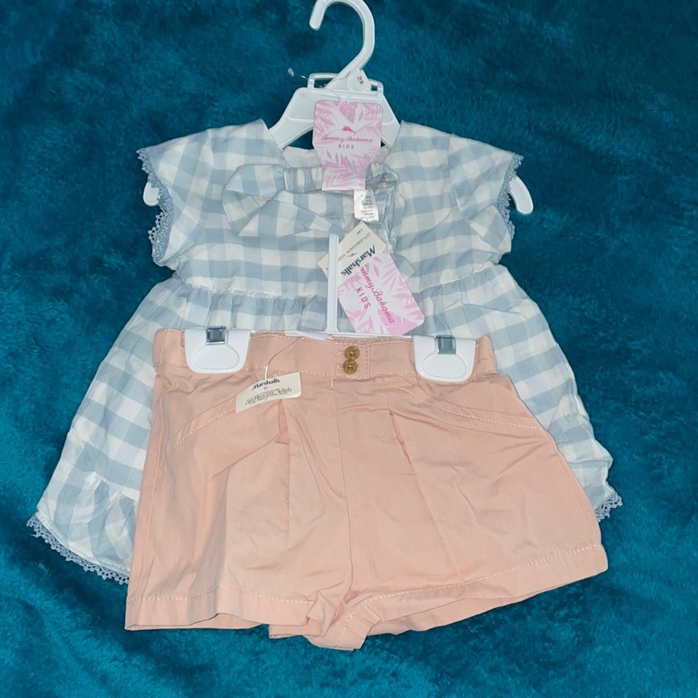 3piece set including (shirt, shorts and headband)